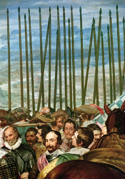 La reddition de Breda, 1625, détail des soldats avec des lances - Diego Velázquez